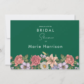 Floral RSVP-kaart Kaart