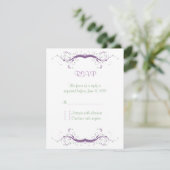 Floral RSVP-kaart RSVP Kaartje (Staand voorkant)
