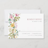  Floral RSVP-kaarten RSVP Kaartje (Voorkant)