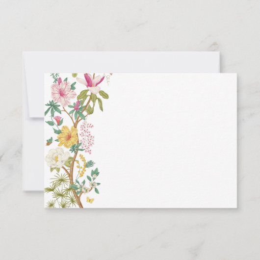  Floral RSVP-kaarten RSVP Kaartje (Achterkant)