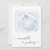 *~* Floral RSVP + QR Roos AR8 Huwelijksuitnodiging Kaart (Voorkant)