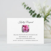 *~* Floral RSVP Website AR1 Huwelijk RSVP Informatiekaartje (Staand voorkant)