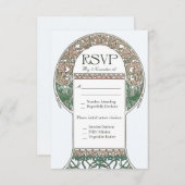 Floral RSVP Wedding Cards I (Voorkant / Achterkant)