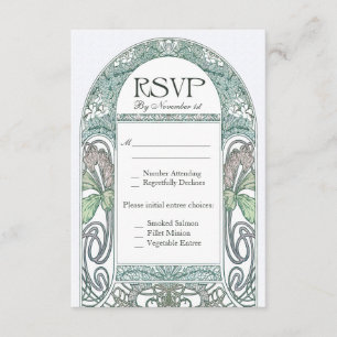  Floral RSVP Wedding Cards IV Kaartje