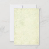  Floral RSVP Wedding Cards Turquoise (Achterkant)