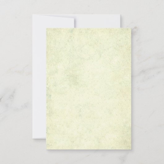  Floral RSVP Wedding Cards Turquoise (Achterkant)