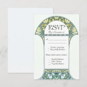 Floral RSVP Wedding Cards VII Kaartje (Voorkant / Achterkant)