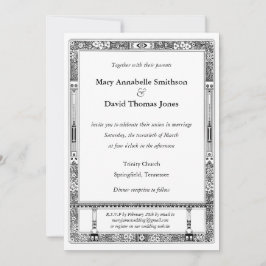 Floral RSVP Wedding Invitation Kaart