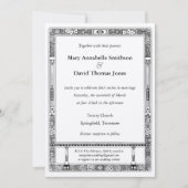 Floral RSVP Wedding Invitation with Directions Kaart (Voorkant)