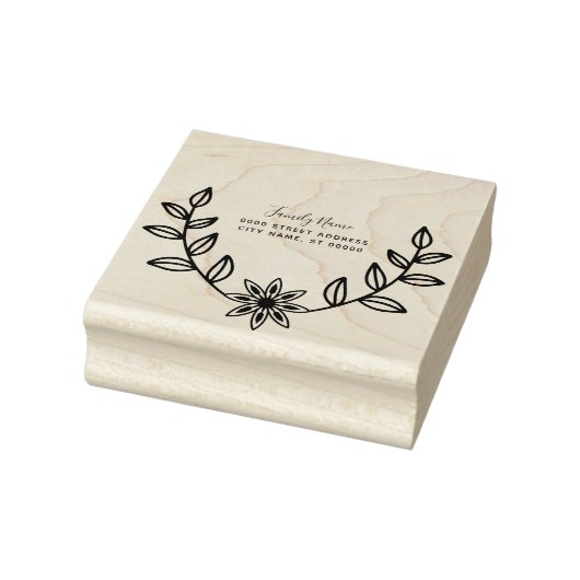 Floral Rubber Stamp Rubberstempel (Stempel)