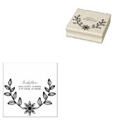 Floral Rubber Stamp Rubberstempel (Gestempeld)