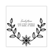 Floral Rubber Stamp Rubberstempel (Afrduk)