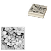 Floral Rubber Stamp Rubberstempel (Gestempeld)