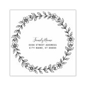 Floral Rubber Stamp Rubberstempel (Afrduk)