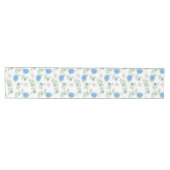 Floral Runner Rug with Hydrangea Design Medium Tafelloper (Horizontaal)