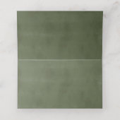 Floral Rust Cream Greenery Elegant Herfst Place Ca Plaatskaartje (Binnenkant ongevouwen)