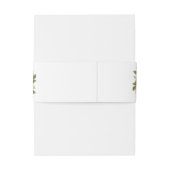 Floral Rust Greenery Peach Elegant Wedding Uitnodigingen Wikkel (Achterkant Voorbeeld)