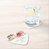 Floral Rustic Botanical Bloom Save the Date Kartonnen Onderzetters (Insitu)