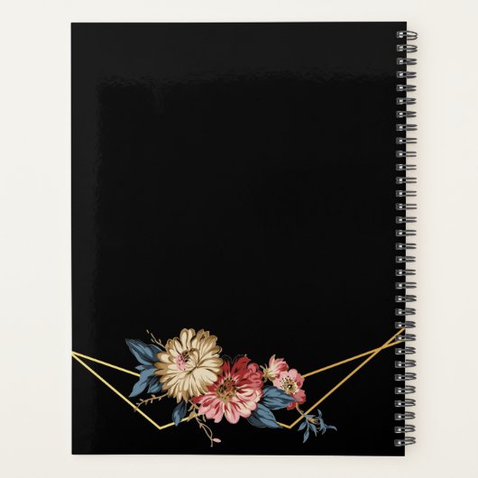 Floral Rustic Magnolia String Ligh Wedding planner (Achterkant)