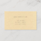  "Floral Rustic Modern Kraft Paper" Visitekaartje (Achterkant)