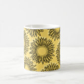 Floral Rustic Sunflower Hand Drawn Koffiemok (Center)