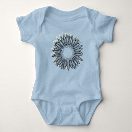 Floral Rustic Sunflower Hand Drawn Romper