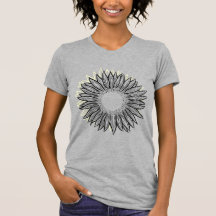 Floral Rustic Sunflower Hand Drawn