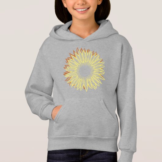 Floral Rustic Sunflower Light Hand Drawn (Voorkant)