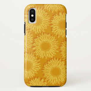 Floral Rustic Sunflower Light Hand Drawn Case-Mate iPhone Case