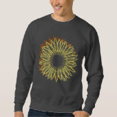 Floral Rustic Sunflower Light Hand Drawn Trui (Voorkant)