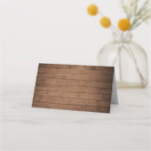 Floral Rustic Sunflower Wood Lantern String Lights Plaatskaartje (Achterkant)