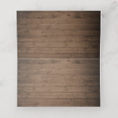 Floral Rustic Sunflower Wood Romantic Plaatskaartje (Binnenkant ongevouwen)