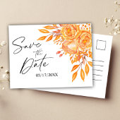 Floral Rustic Wedding Save the Date Aankondigingskaart