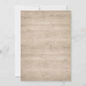 Floral Rustic Wood Lantern Magnolia String Lights Kaart (Achterkant)