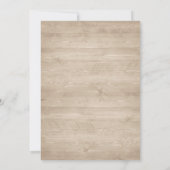 Floral Rustic Wood Lantern Magnolia String Lights Kaart (Achterkant)