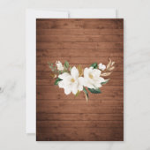 Floral Rustic Wood String Lights Lace Mason Jars Kaart (Achterkant)