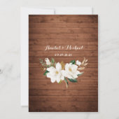 Floral Rustic Wood String Lights Lace Mason Jars Kaart (Achterkant)