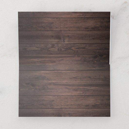 Floral Rustic Wood Sunflower Barn Daisy Plaatskaartje (Binnenkant ongevouwen)