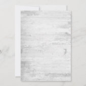 Floral Rustic Woodland Baby shower Bedankkaart (Achterkant)