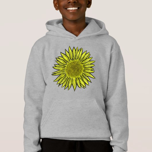 Floral Rustic Yellow Sunflower Hand getekend (Voorkant)