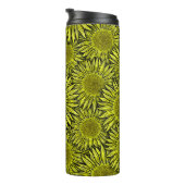 Floral Rustic Yellow Sunflower Hand getekend Thermosbeker (Geroteerd rechts)