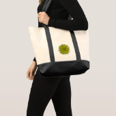 Floral Rustic Yellow Sunflower Hand getekend Tote Bag (Voorkant (product))