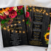 Floral rustige houten gouden lampen bruiloft cerem