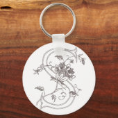 Floral S Sleutelhanger (Voorkant)
