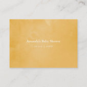 Floral Safari Baby shower Display Shower Informatiekaartje (Achterkant)