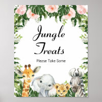 Floral Safari Baby shower Sign