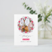 Floral Safari bruiloft dank u Briefkaart (Staand voorkant)