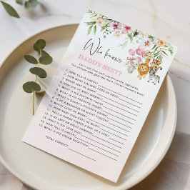 Floral Safari Dieren die het beste pappa-spel kenn