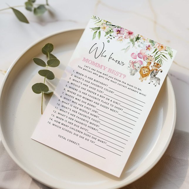 Floral safari Dieren die het beste van mama weten (Creator heeft geüpload)