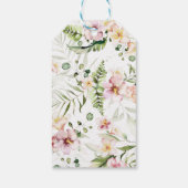 Floral Safari verjaardagdank u label Cadeaulabel (Achterkant)